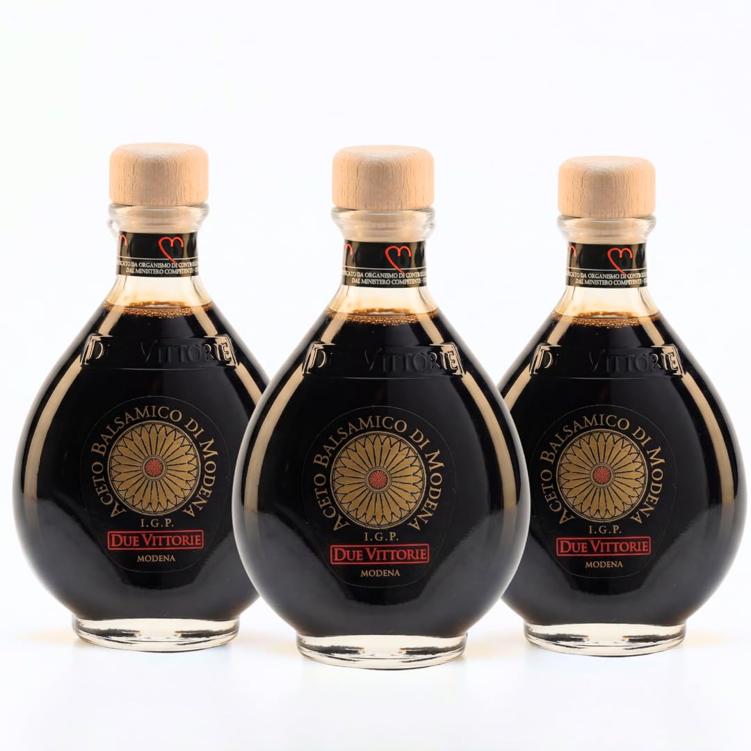 Due Vittorie - Aceto Balsamico di Modena IGP Selezione Oro – Bottiglia 250ml (3, 250 ml)