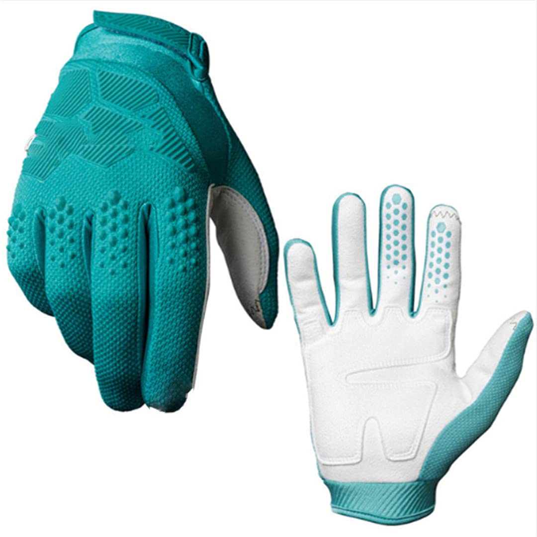 Guantes de Moto, Guantes de Bicicleta de montaña, Guantes de Bicicleta Todoterreno, Guantes de Carreras de Motos (Color : Fluo Yellow, Size : XL)
