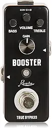 Rowin Pedal Booster com rico som de distorção True Bypass