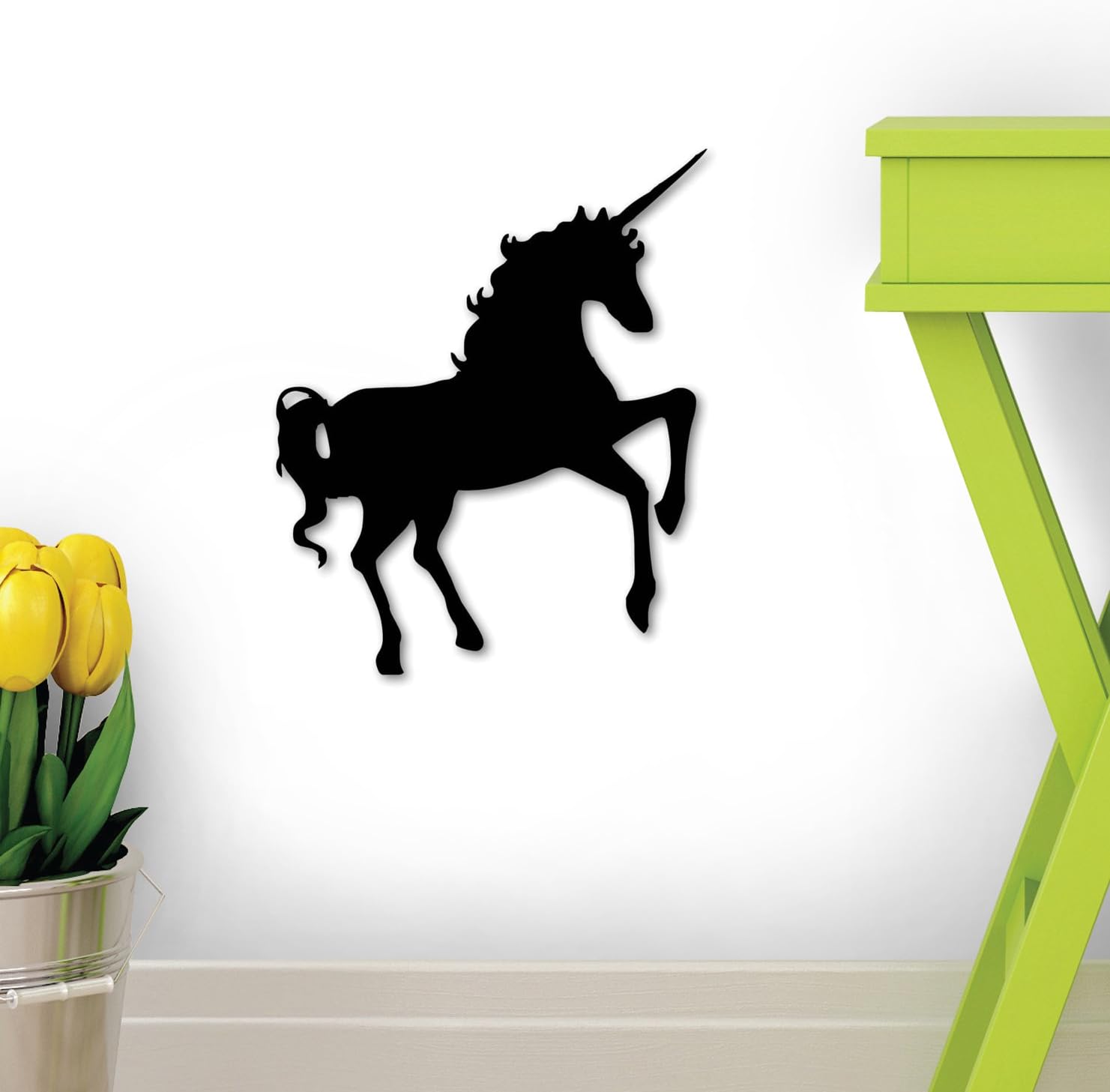 Unicorn Wall Decal - 42 Inches H x 42 Inches W - Peel and Stick Removable Graphic