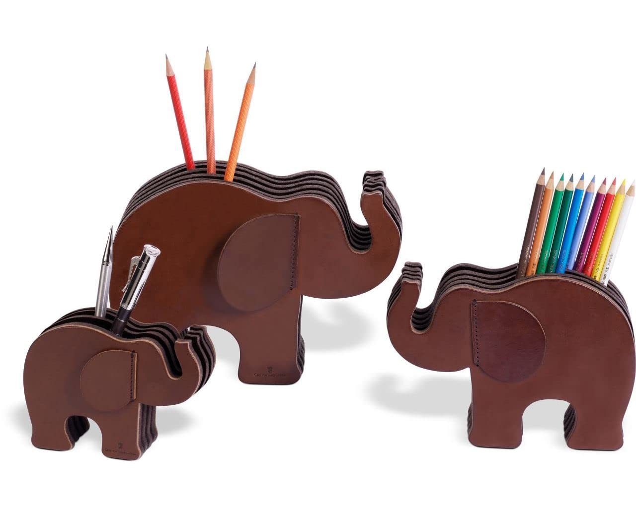 Graf von Faber-Castell - Stiftehalter Elefant Kalbsleder, Größe S