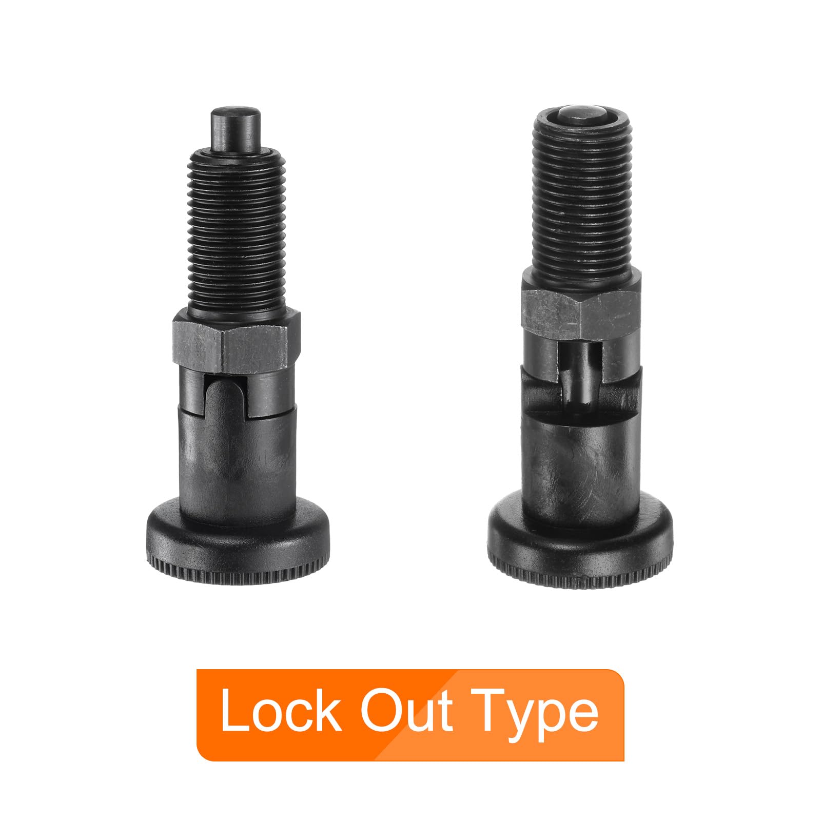 QUARKZMAN 3 Piezas Plunger Resorte Bola Ajuste Rápido M16x15 Rosca 8mm Diámetro Pasador Plunger Índice Retráctil Acero Carbono Con Bloqueo Automático Para Equipos Industriales