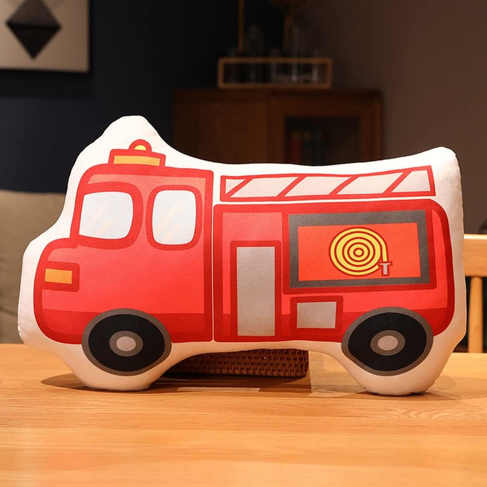 XItbyja Fire Truck Pillow,Plush Truck,Super Soft Cars Plush