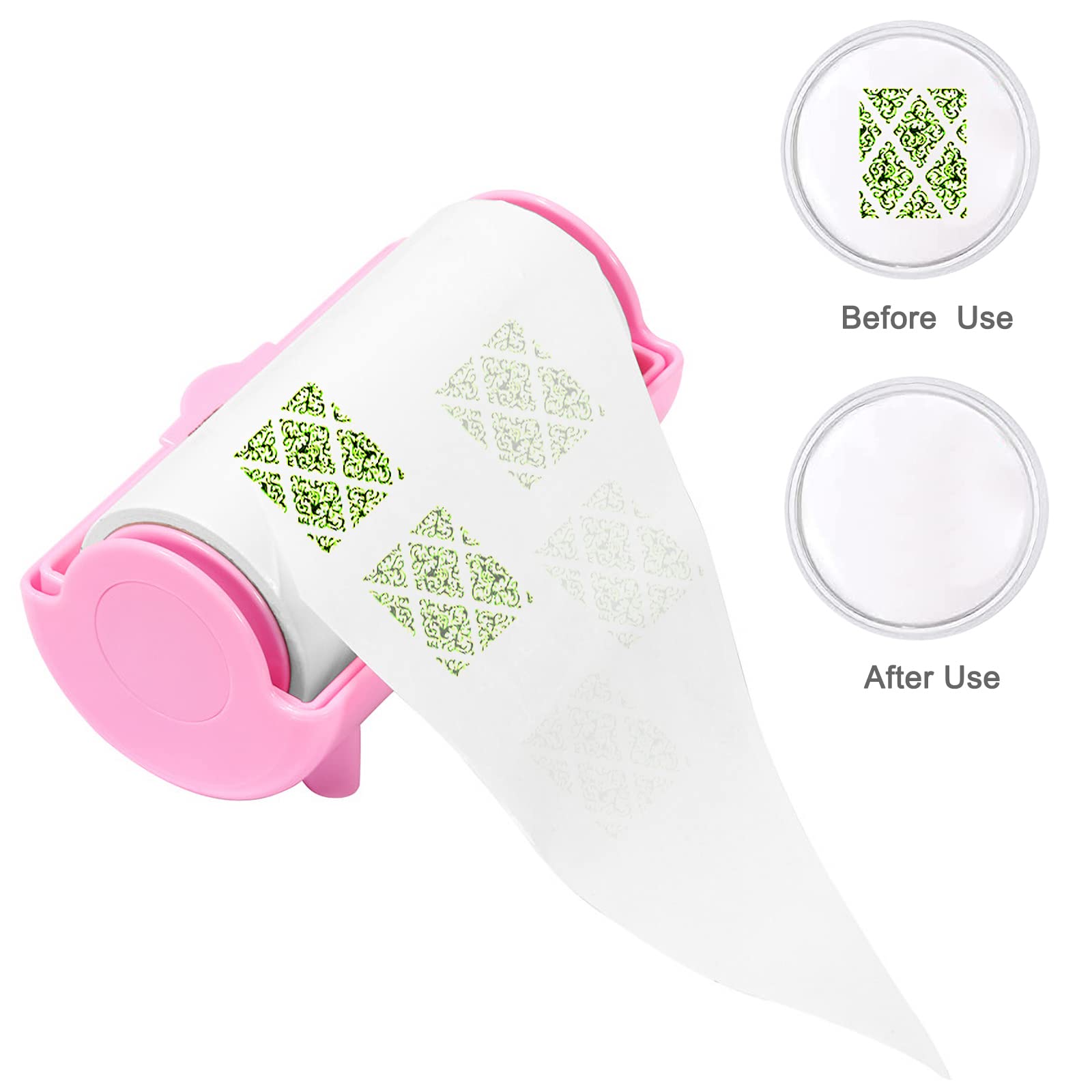Pegatina limpia, papel removedor de esmalte de gel, kit de herramientas de arte de uñas, accesorios de manicura, rosa 2
