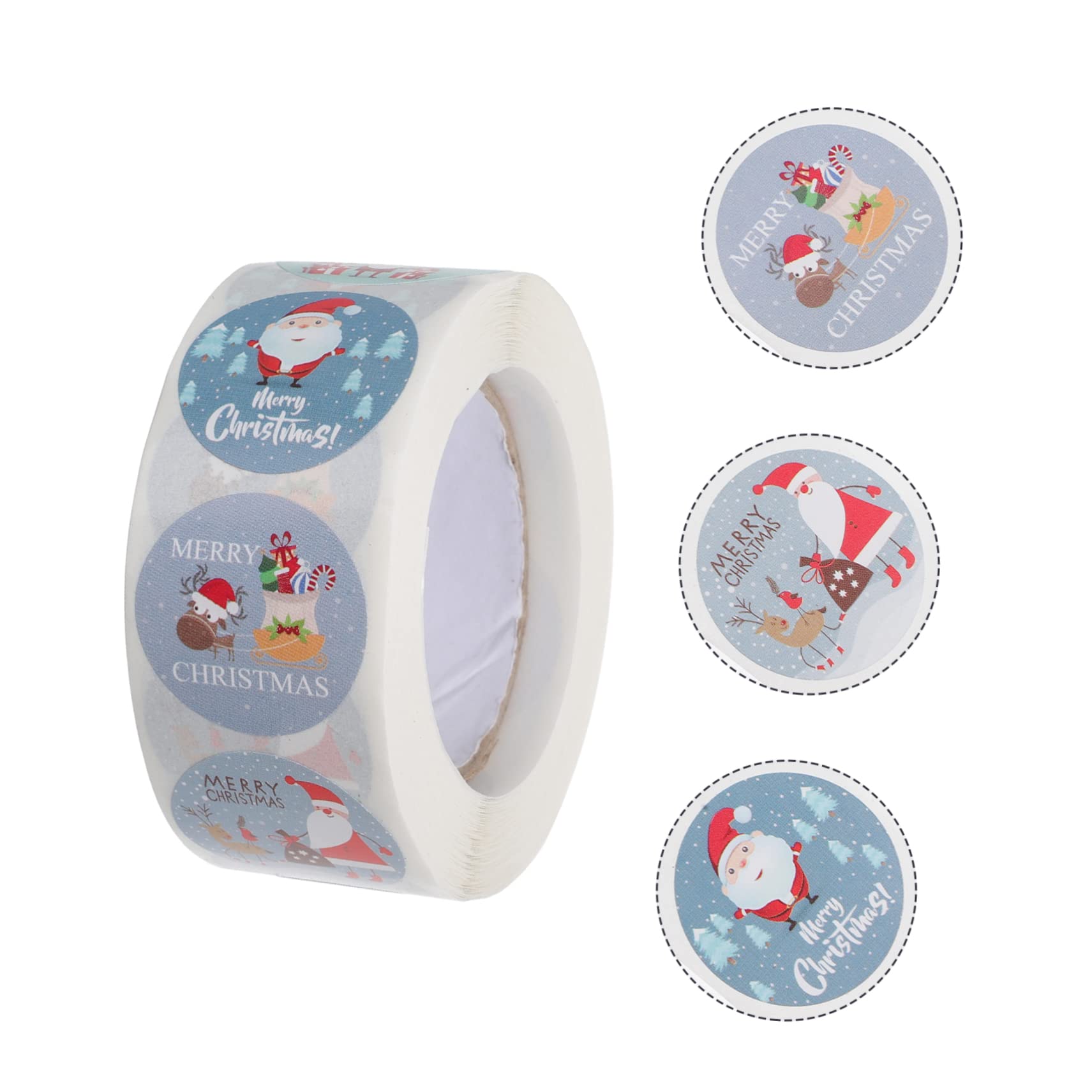 STOBOK 3 Set Di Decorazioni Natalizie Gnomi Adesivi in ​​lamina Di Buon Natale Biglietti Di Auguri Buste Etichette Di Sigillo 2 * 3