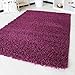 Produktbild mynes Home Shaggy Hochflor Langflor in versch. Größen und Farben, Unifarbe einfarbig. Bunte Farben (40 x 60 cm, Violett)