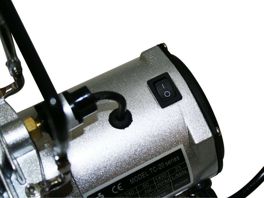 TC-20B ÖLFREIER MINI-KOMPRESSOR AIRBRUSH KOMPRESSOR LEISE 0-4 BAR