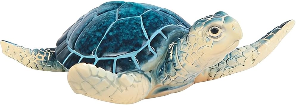 ICE ARMOR 4" W Miniature Blue Sea Turtle Statue Marine Life Decoration Figurine, Multicolor 78GSC54337