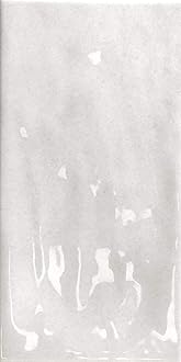 Gloss Ceramic Wall Tile - Joyful Gloss Brick Tile 3.9 in x 7.8 in - Versatile Laying Options - Easy Installation - Single Tile, Ask (Dirty White)