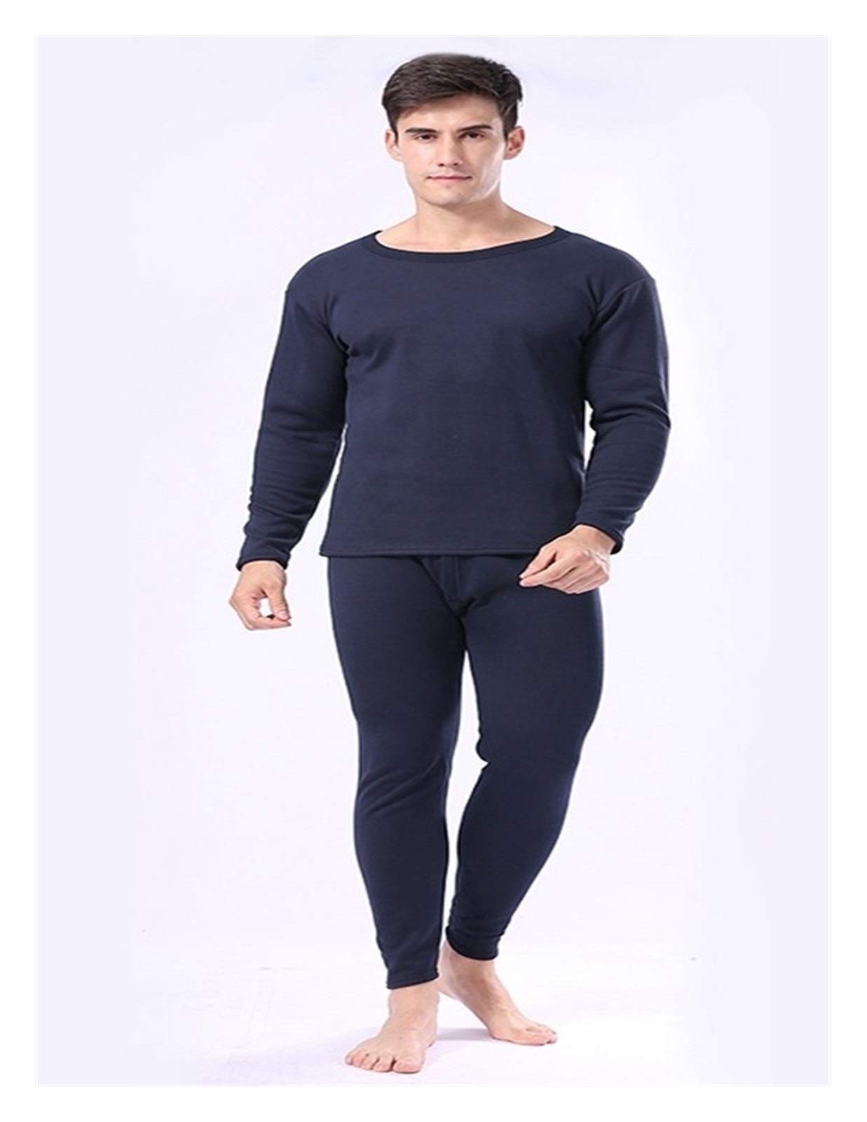 Inverno Velluto Spessore Intima Termica for Gli Uomini WomanWinter Caldo Layered Abbigliamento Pajamas Set Set Termica Cloth