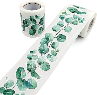 SUPYINI Eucalyptus Die-Cut Border Trim Leaves Trim Border Bulletin Board Classroom Wall Decor for Bulletin Boards Desks Display Home Office School Leave Decoration