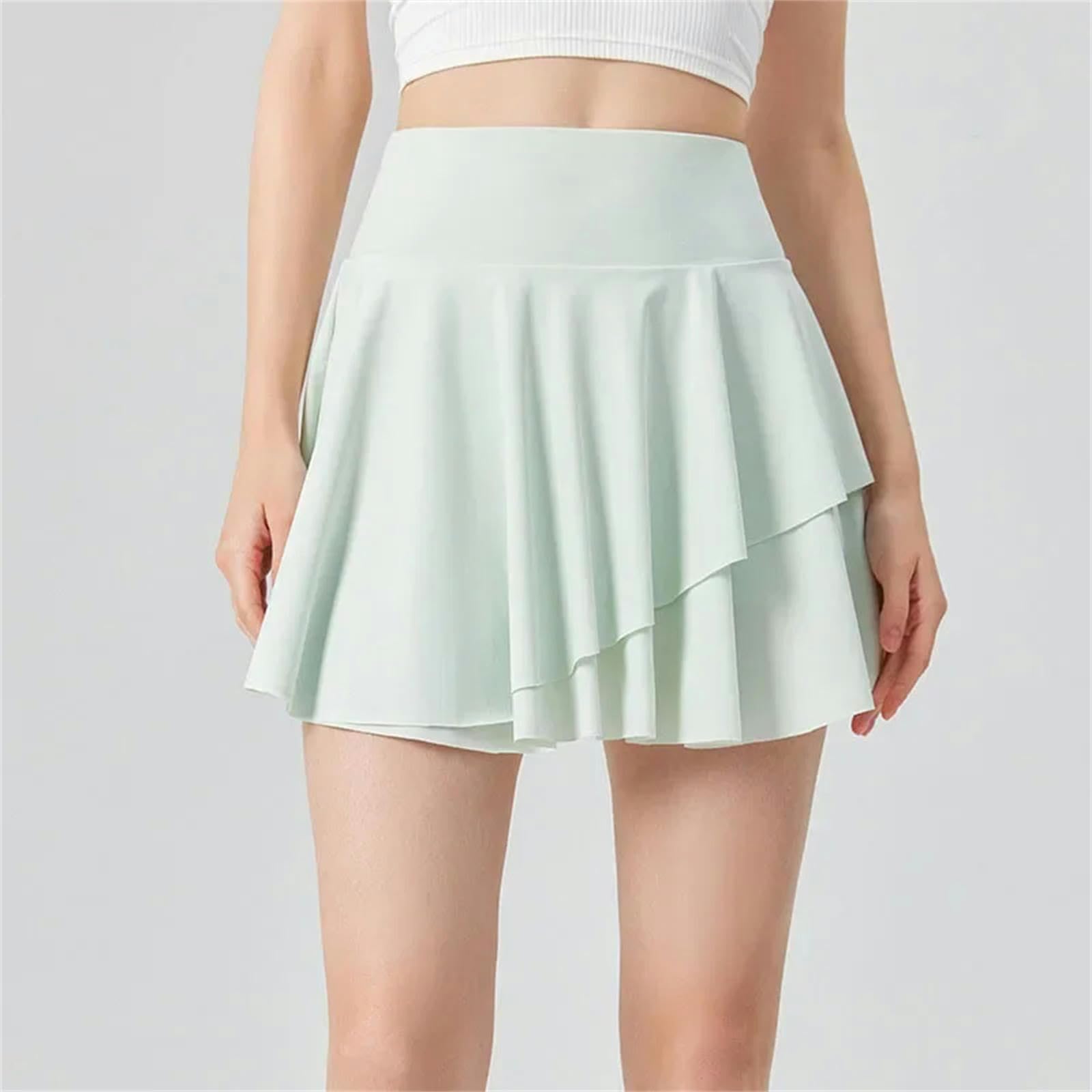 Falda Plisada Falda De Tenis De Mujer Refrescante, con Función De Protección Solar, Falda De Tenis De Golf Plisada