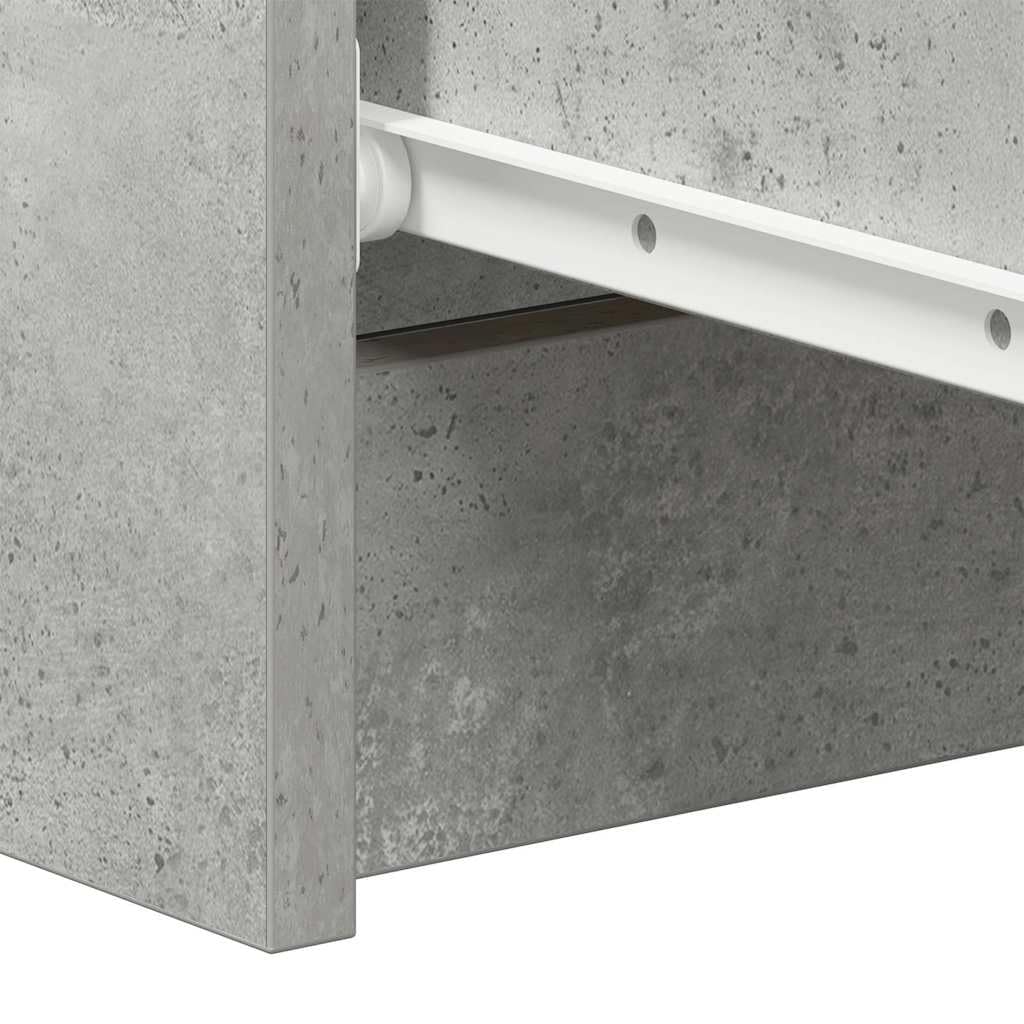 vidaXL Credenza Minimalista Elegante Moderna con 4 Cassetti Pratica Resistente Madia Armadietto Cassettiera Grigio Cemento 60x35x98,5 cm Multistrato