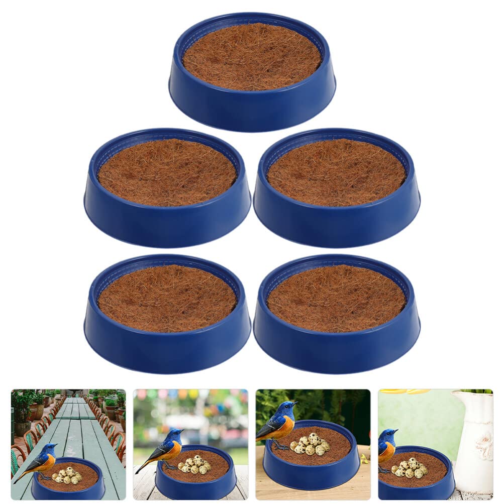 POPETPOP Nido e Accessori per Gabbie per Piccioni in Plastico Blu Riutilizzabile Resistente e Compatto, per Uccelli per Matrimoni ed Ingressi