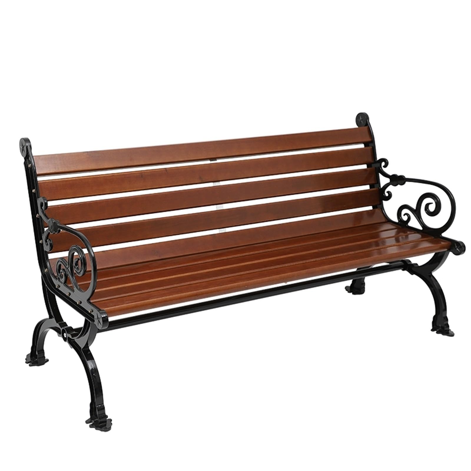Panca da Esterno in Metallo Resistente alle Intemperie, Panche da Giardino per Esterni per Patio, Prato, Cortile, Balcone, capacità 2-3 Adulti(150cm/59in)
