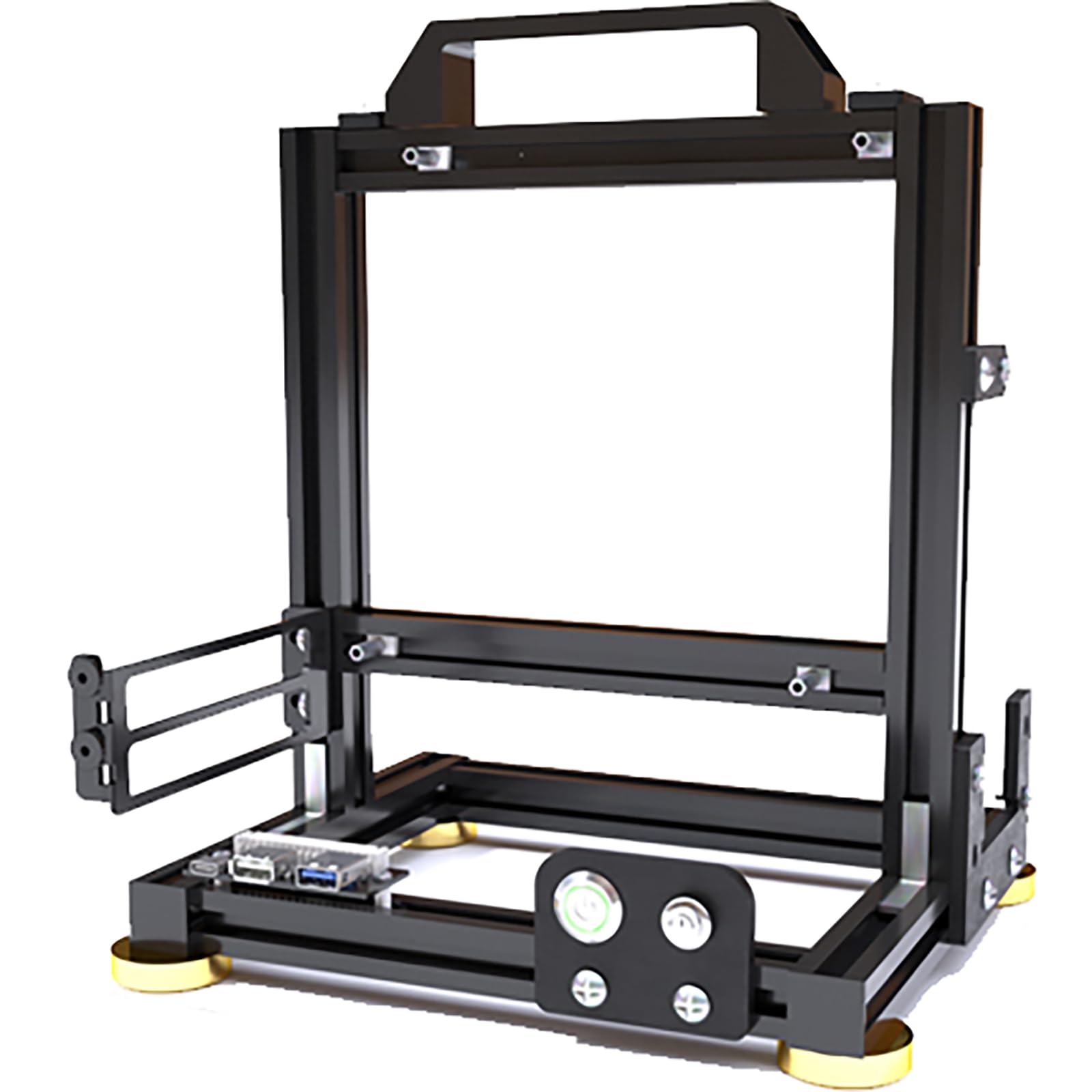 DIY Computer Moederbord Case Rack, Computer ATX Open Moederbord Rack, Verticaal Open Aluminium Frame Chassis Rack, Open Chassis Steunbeugel met Goede Warmteafvoer
