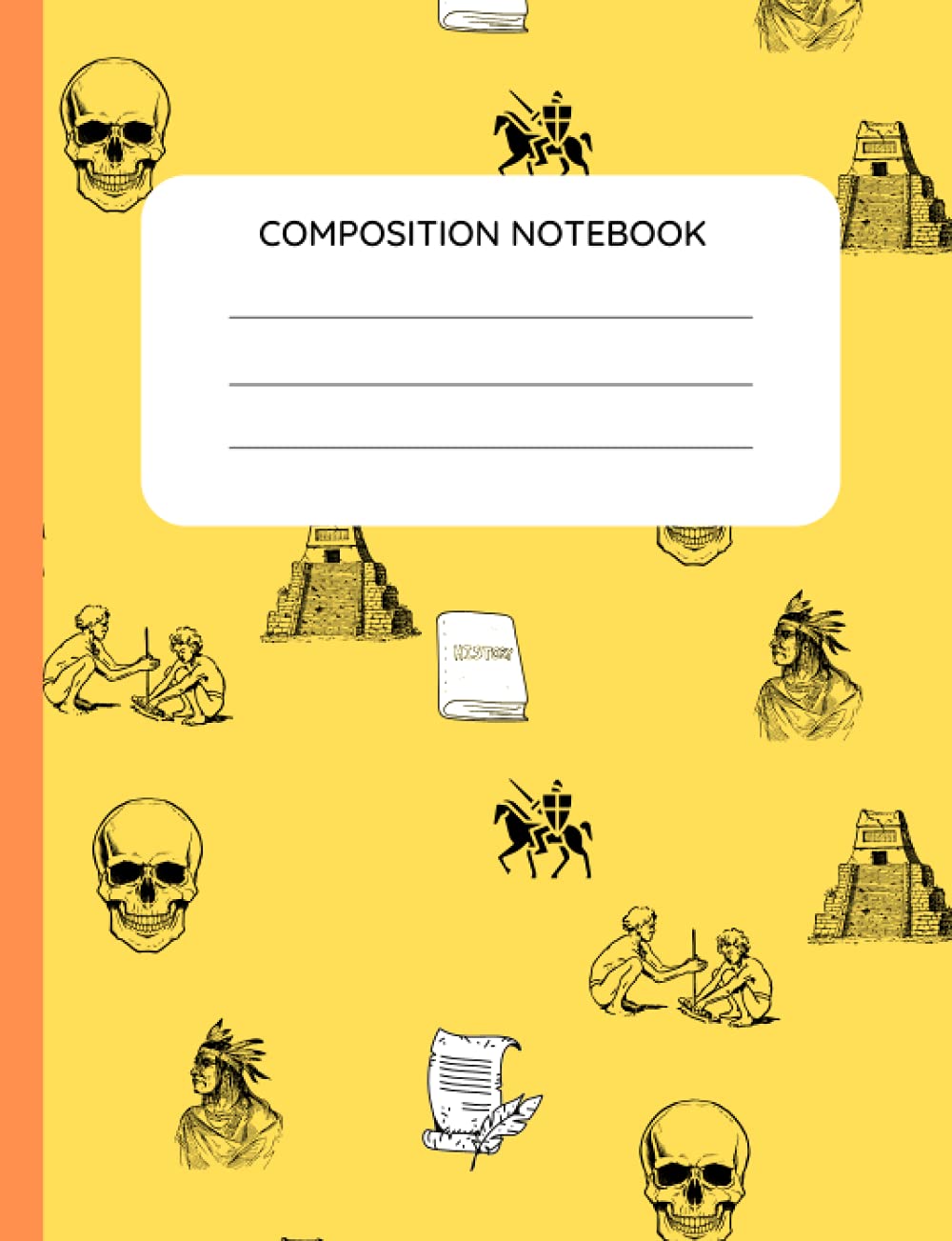 Composition notebook: B5 History Exercise book for students, 100 sheets, 200 pages (High School Subject Composition Notebooks)