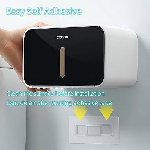 Miniatura 10 de Soporte de papel higiénico impermeable al aire libre para baño, dispensador de papel higiénico TP de plástico a prueba de mascotas, cubierta