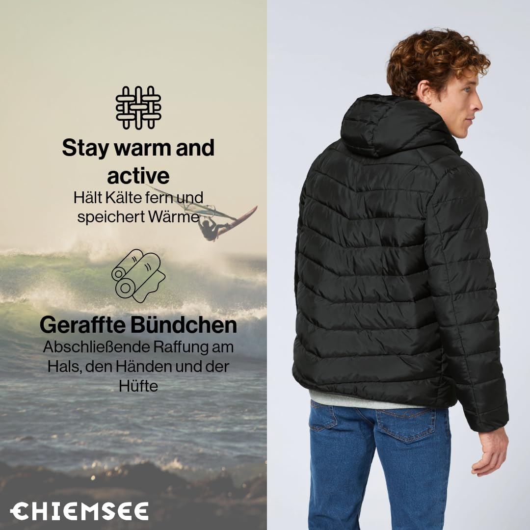 Chiemsee Steppjacke Herren 2 Farben S-3XL I Kapuze I ohne Daunen
