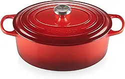 Le Creuset Panela Oval 31 cm Ferro Fundido Esmaltado Signature Vermelho