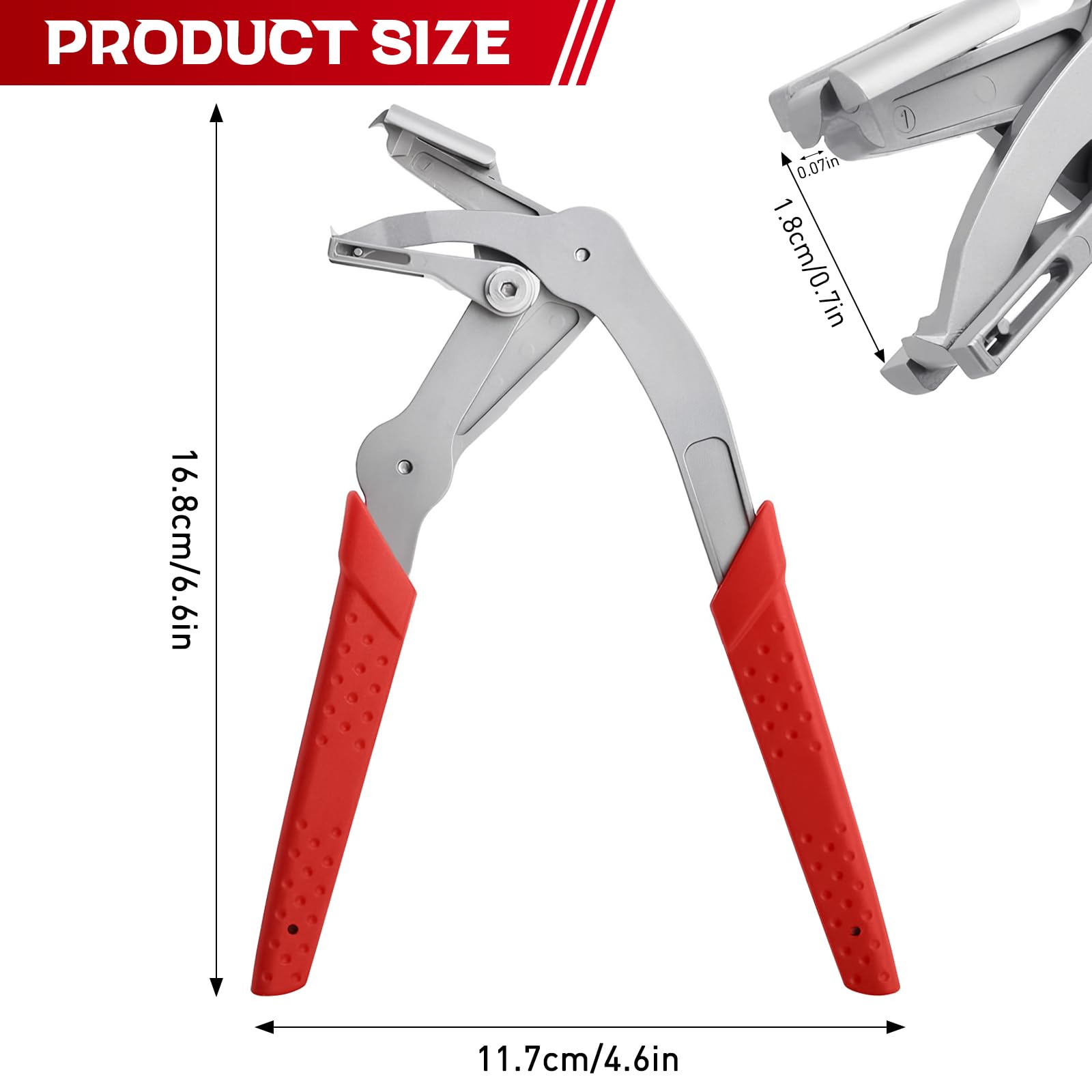 Car Clip Pliers Automotive, Labor-Saving Clip Removal Tool for Damage-Free Disassembly Panel Removal, Precision Panel Clip Pliers for Versatile Automotive Fasteners - 3