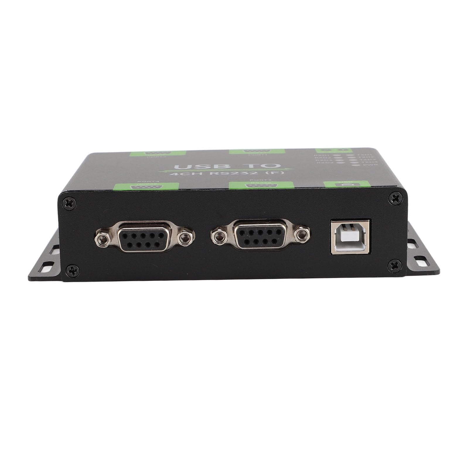 Emoshayoga Convertidor USB a 4CH RS232 Rendimiento Confiable para Comunicación Industrial - Aleación de Aluminio Duradera 1 Pieza