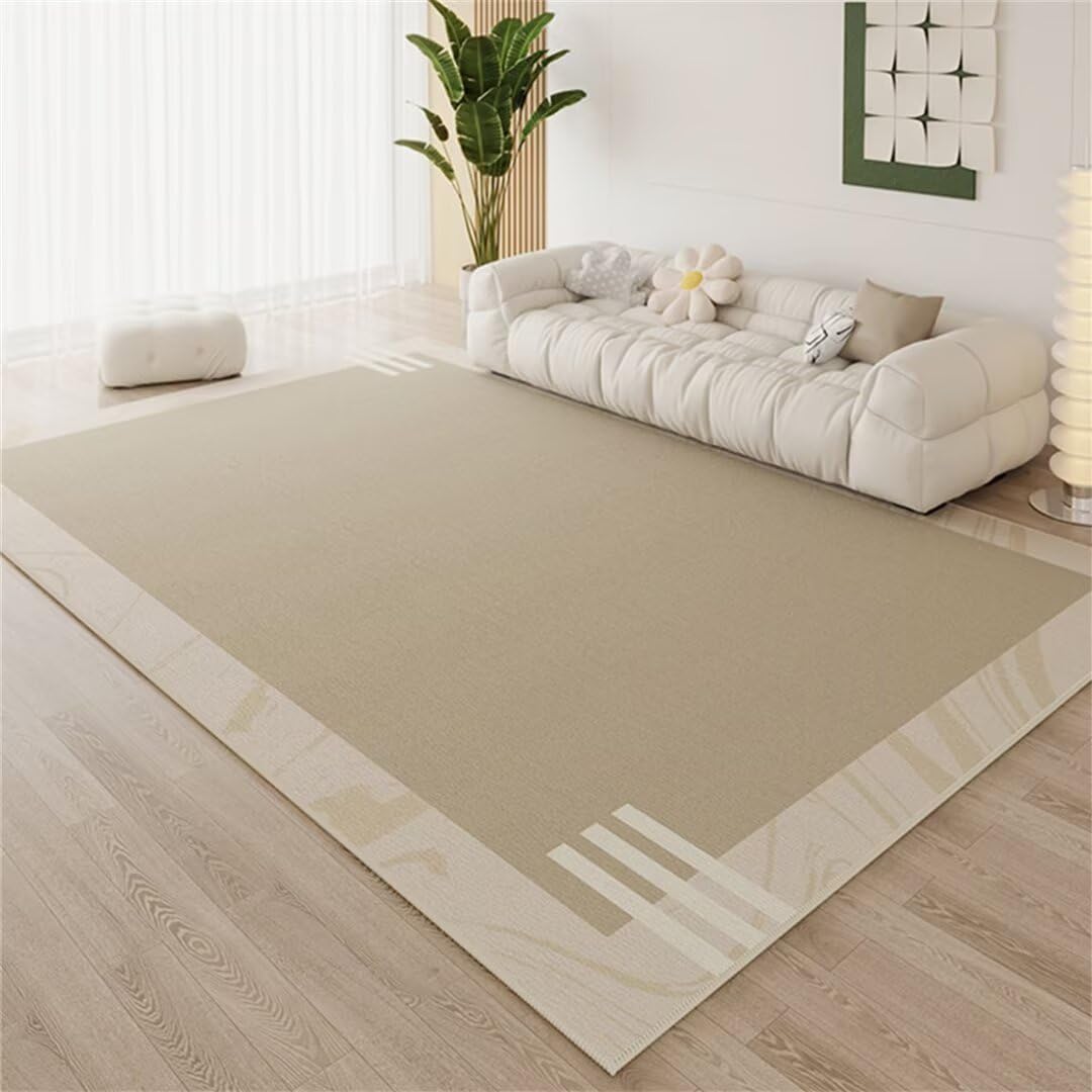 Tapis enfant carpette chambre 60x90cm salon gris uni et lavable