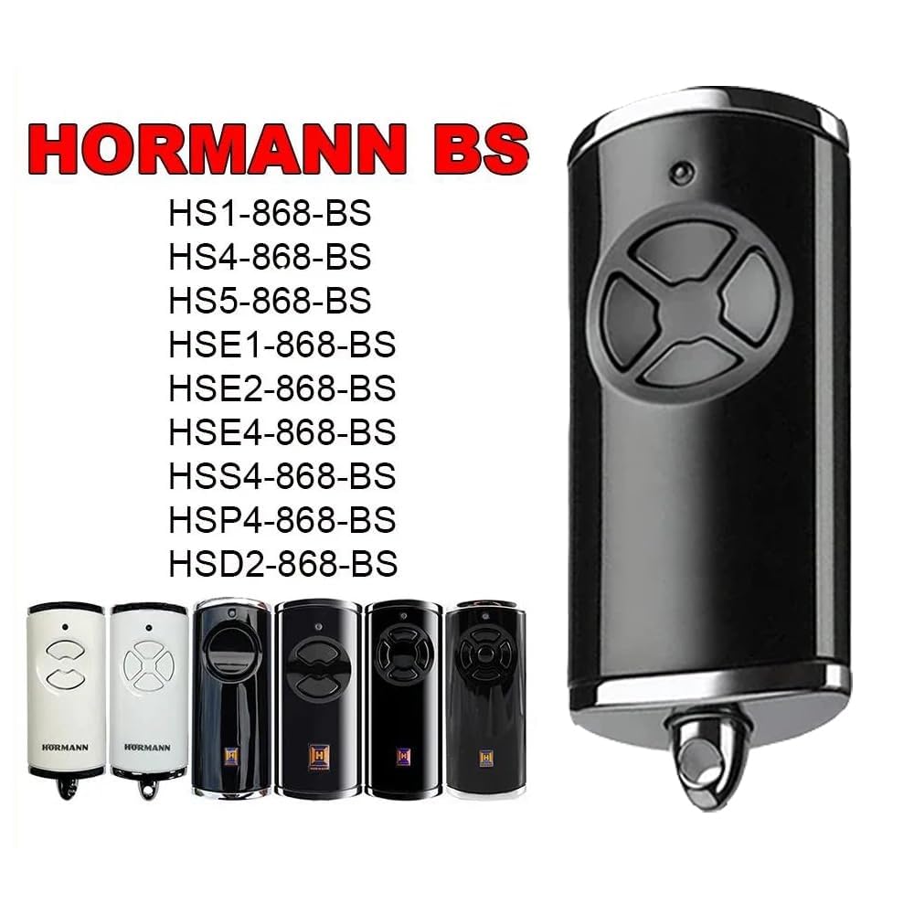 868.3 BS MHz Garage Door Remote Control Compatible with Hörmann BS HSM4 HSE2 HS1 HS4 HSZ1 HSZ2 (Black4 Button-1pcs) - Image 3