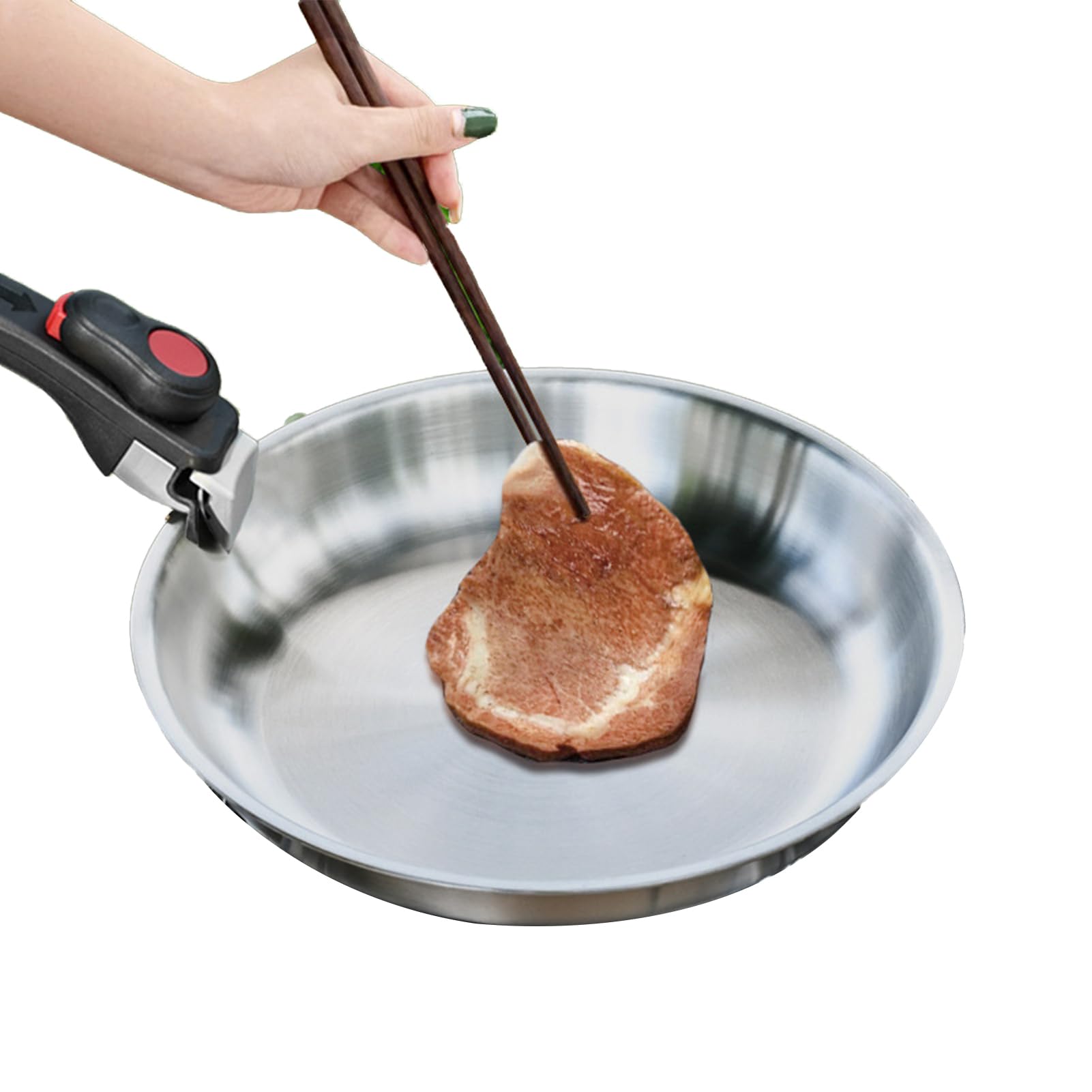 Générique Frying pan nonstick, Detachable handle frying pan, Stainless