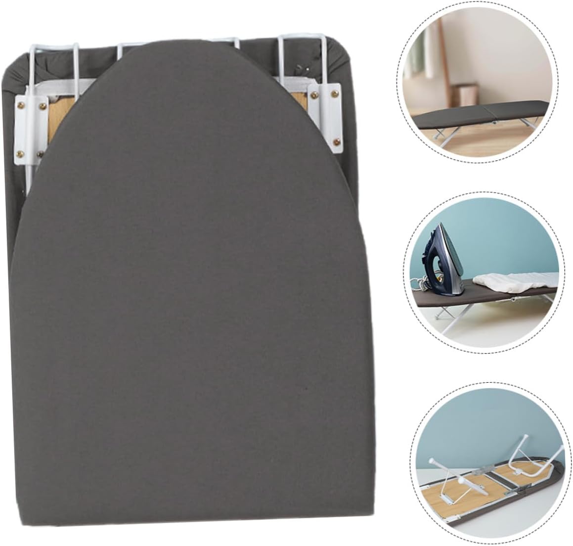 Compact Tabletop Ironing Board for Home with Smooth Ironing Surface Space-Saving Design for Collars Sleeves for Apartments and Frequent Use