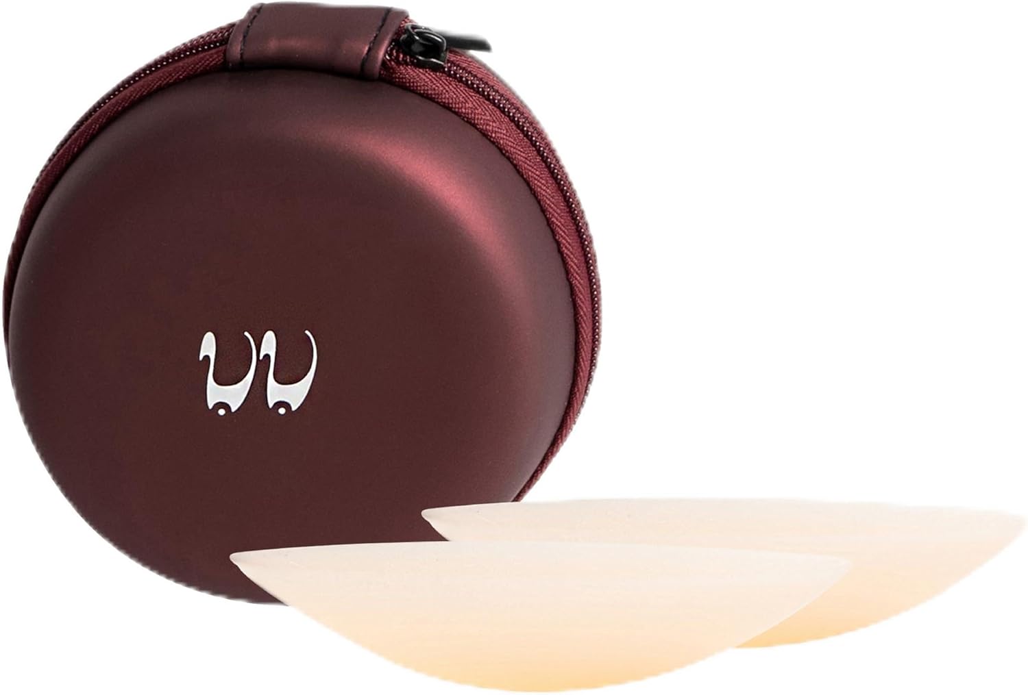 VALEV Invisible Nipple Covers for Women – Reusable Hypoallergenic Adhesive Silicone Breast Pasties with Travel Case, Waterproof & Sweatproof, Ultra-Thin Design for All-Day Comfort Beige