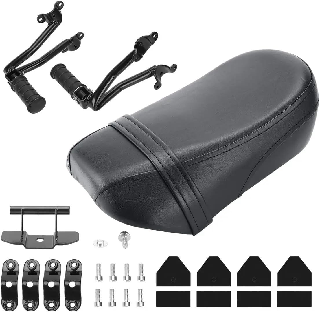 Asiento pasajero EN 650 kit reposapiés trasero accesorios moto 2015 2016 2020 2025 7