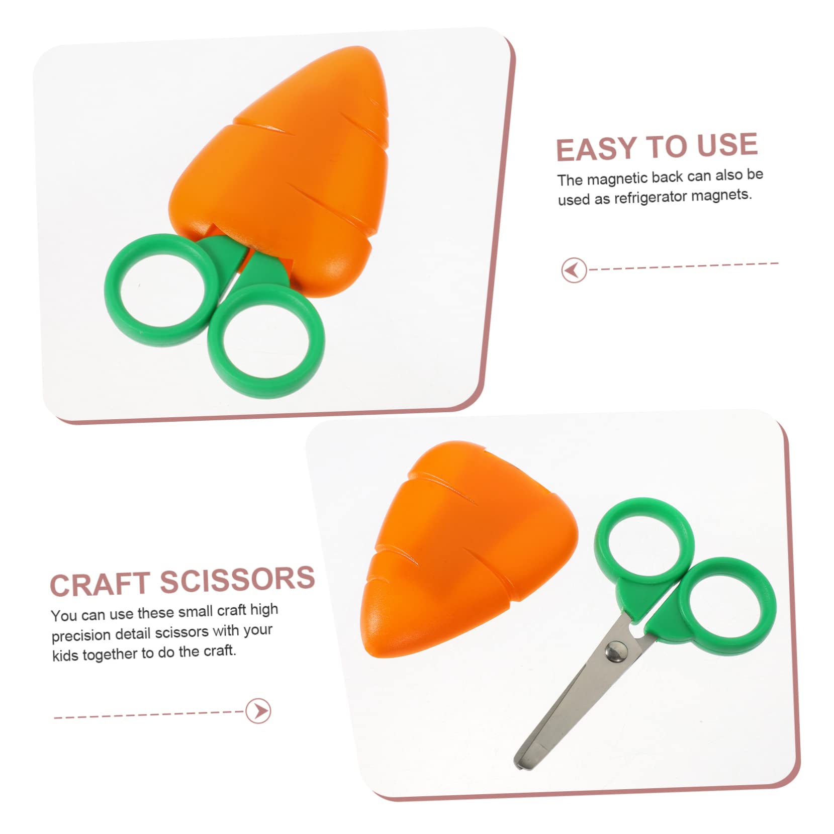 VILLCASE 15pezzi Forbici Per Ragazzo Ragazza Con Design Forma Di Frutta Sicure e Ergonomiche Per Attività Manuali Casa e Scuola Adatte Ragazzo Ragazza Di Anni