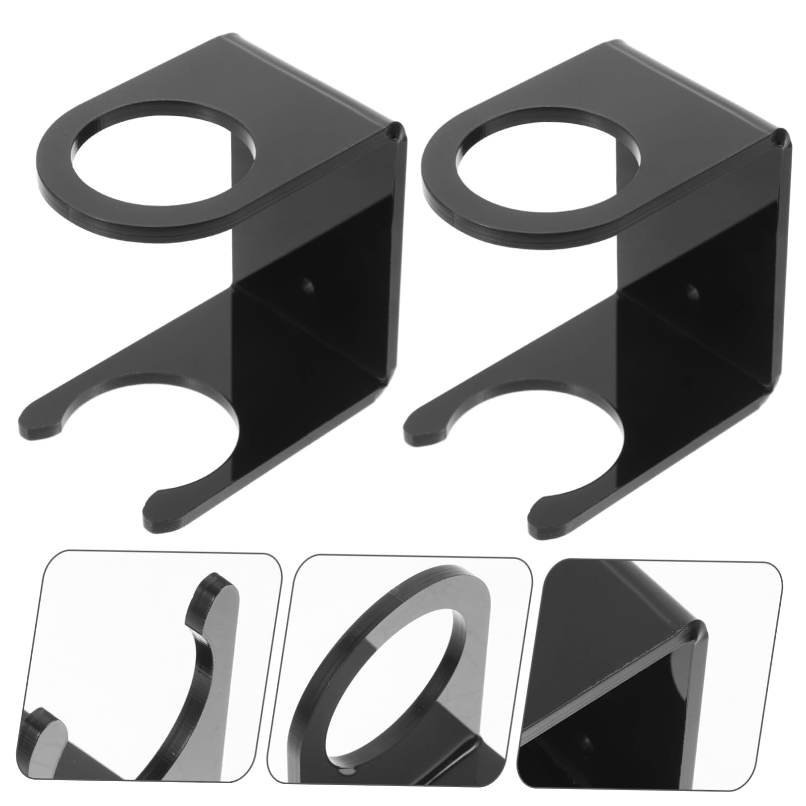 Yardwe 2sets Multi-functional Bat Display Rack Baseball Holders for Wall Baseball Bat Holder Acrylic Support 2pcs*2