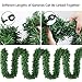 10Ft Pre-lit Christmas Garland with 50 LED Lights- Battery Operated String Light with Timer-Waterproof Lighted Outdoor Christmas Garland for Stairs Railing Mantle Fireplace Front Porch Decor-10 Foot