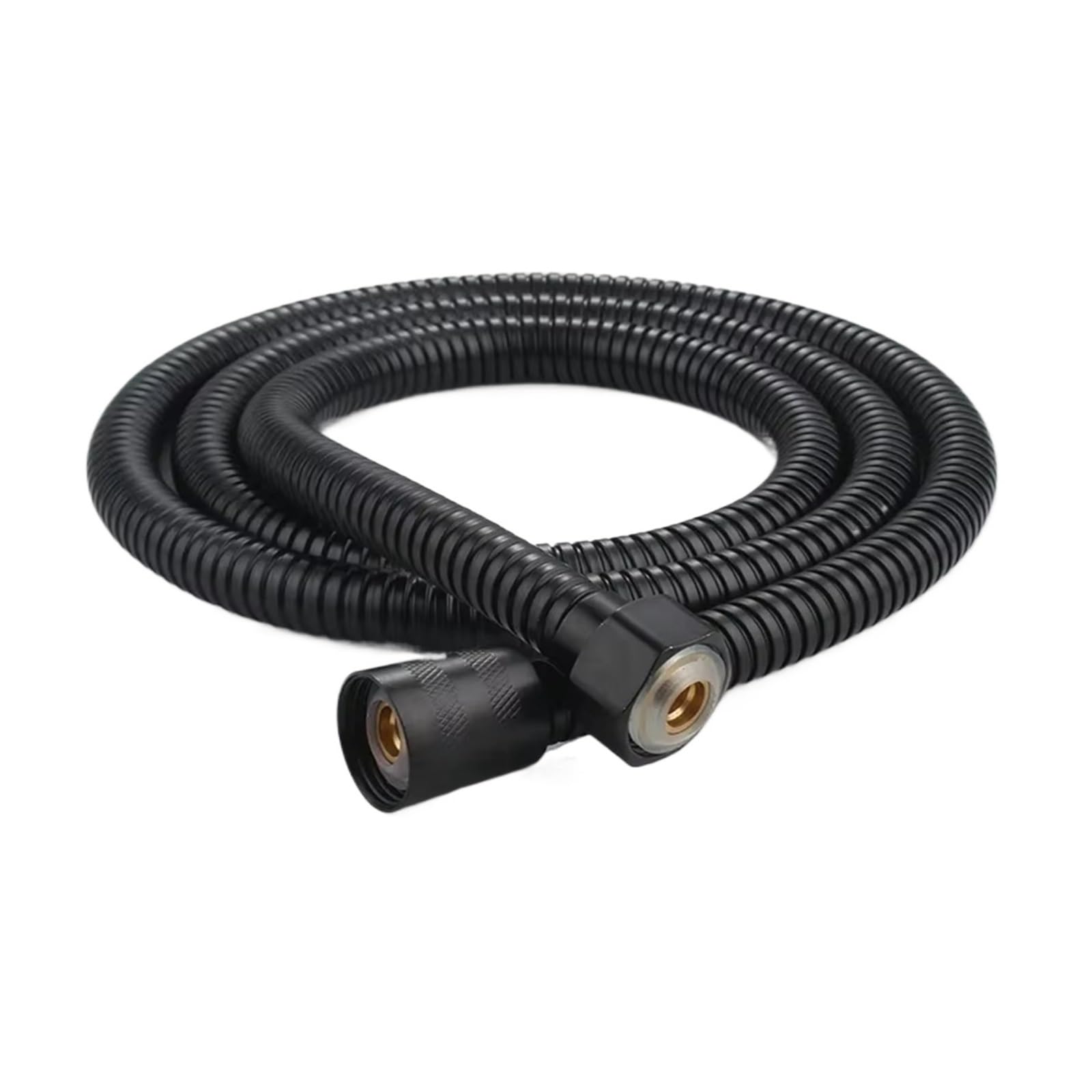 1.5/2M Stainless Steel Extended Tube Shower Pipe(Black,200cm)