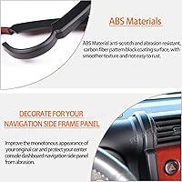 Vista 3 de Cubierta de ribete lateral de navegación compatible con Toyota FJ Cruiser 2007-2021, cubierta de ribete lateral de navegación para salpicadero