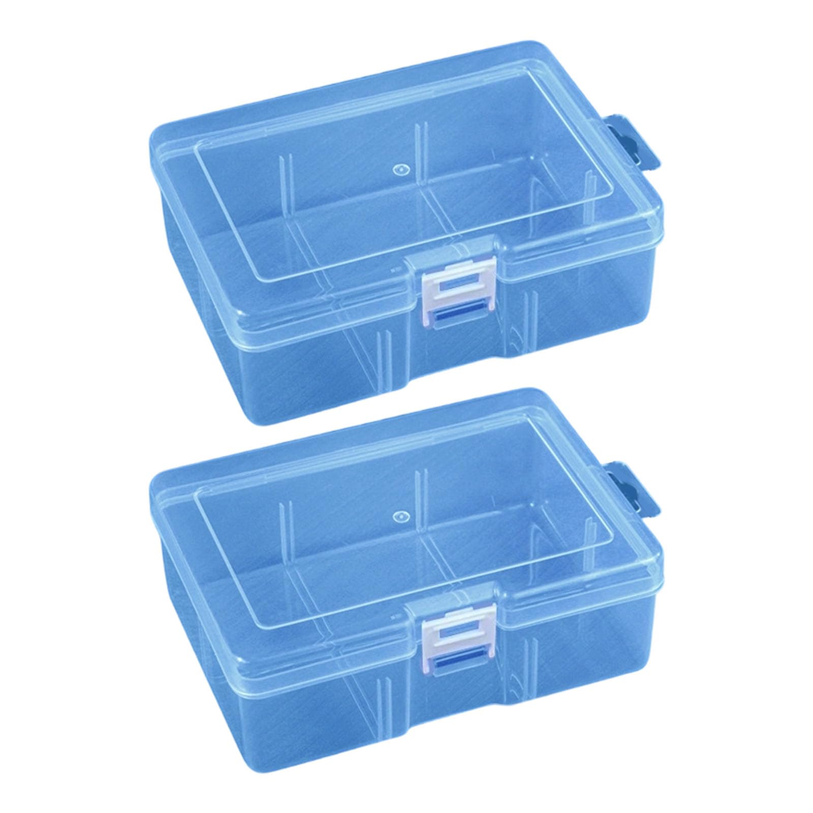 Tsophreniq Blue 2Pieces Organiser Box Container Holder Box For Craft Project Accessory And Home Offices Small Items Toy Storage Use Multipurpose Storage