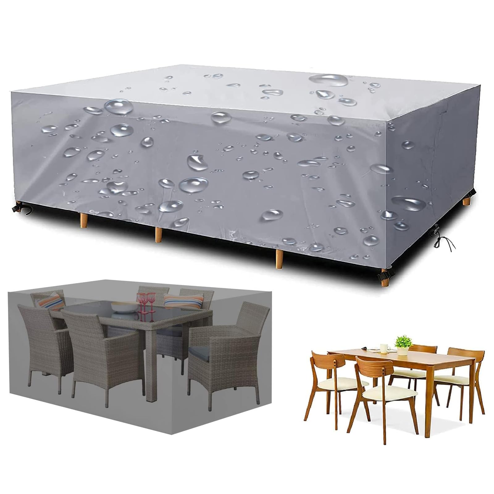 Housse protection meuble de jardin imperméable bâche Oxford 420D durable