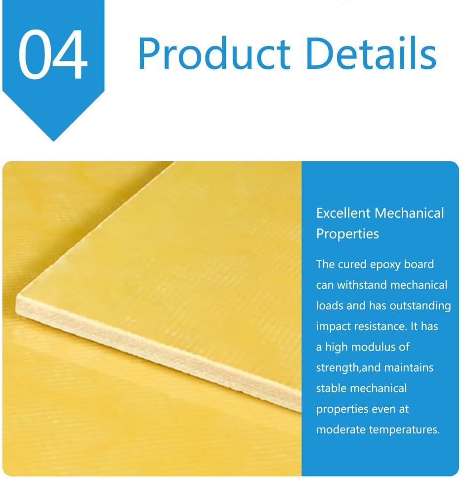 Epoxy Insulation Board - 8mm Thickness for Electrical Insulation and Model Accessories(5cmx5cm 10pcs)