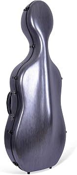 Crossrock Cello Case 4/4 Size, Lightweight Poly Carbon Composite, Backpack Available Black