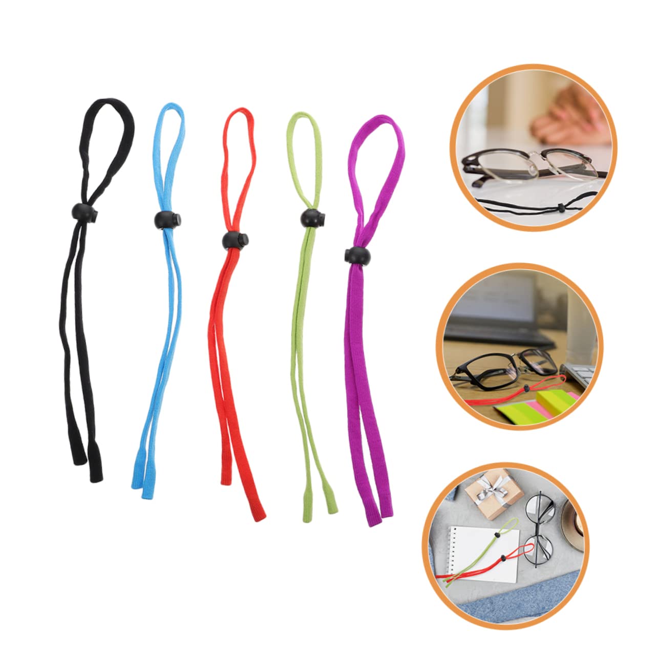 Ipetboom Catenelle Per Occhiali Regolabili in Corde Per Occhiali Sportive in Vari Viola Sicurezza Comfort Per Ragazze Durante Attività