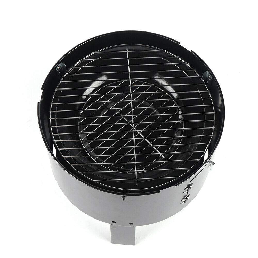 Grill- und Räucherofen ca. 40 x 84 cm mit Thermostat Grillofen Grillen Ofen 3in1mit Thermometer Räucherofen mit 2 Etagen zum Räuchern und Garen