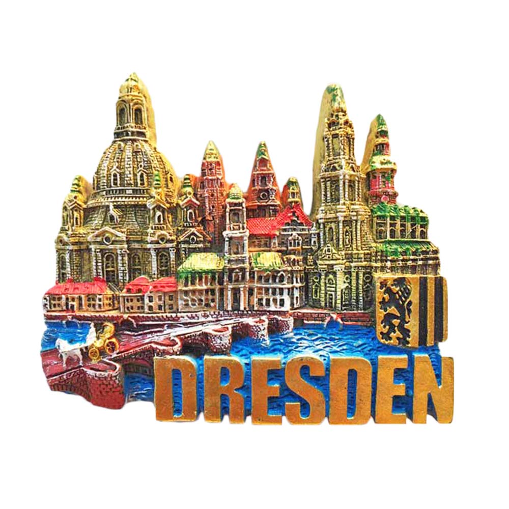 Wedare Magnet Souvenir Dresden Germany 3D Landmark Refrigerator Tourist Stickers,Home & Kitchen Decoration Germany Fridge From China