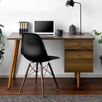 電動木製パソコンデスク ヴィンテージ風でおしゃれな木製パソコン・ワークデスク(ブラウン)[幅