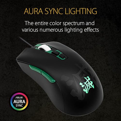 Miniatura 4 de ASUS TUF Gaming Mouse ergonómico para juegos con cable de 7000 DPI sensor óptico 7 botones táctiles programables iluminación RGB AuraSync