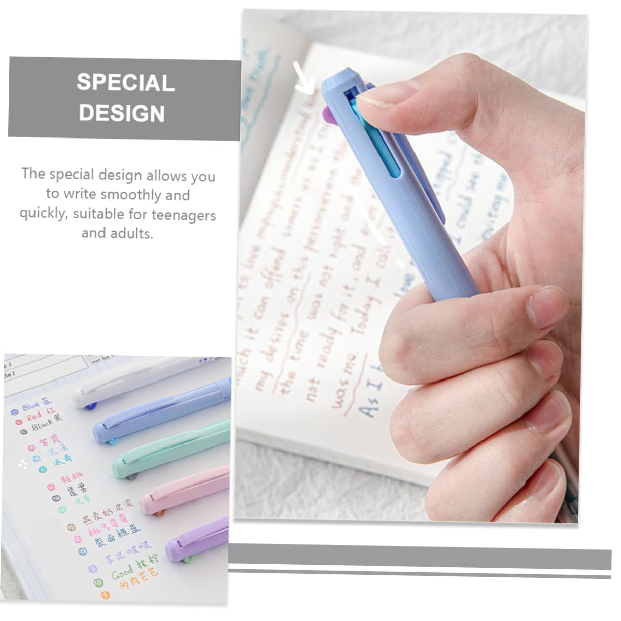 Amazon | Ciieeo 多機能ボールペン 5本セット プレスタイプ インク