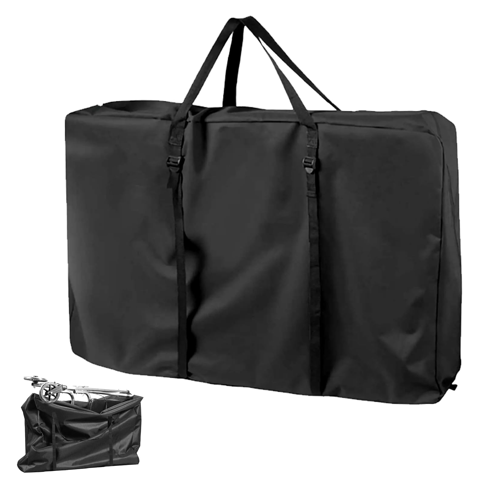 Bolsa de transporte para silla de ruedas, 600D para andador, 110 x 74 x 28 cm, bolsa de viaje para silla de ruedas, gran bolsa de transporte para andador y sillas de transporte, bolsa de snowboard e