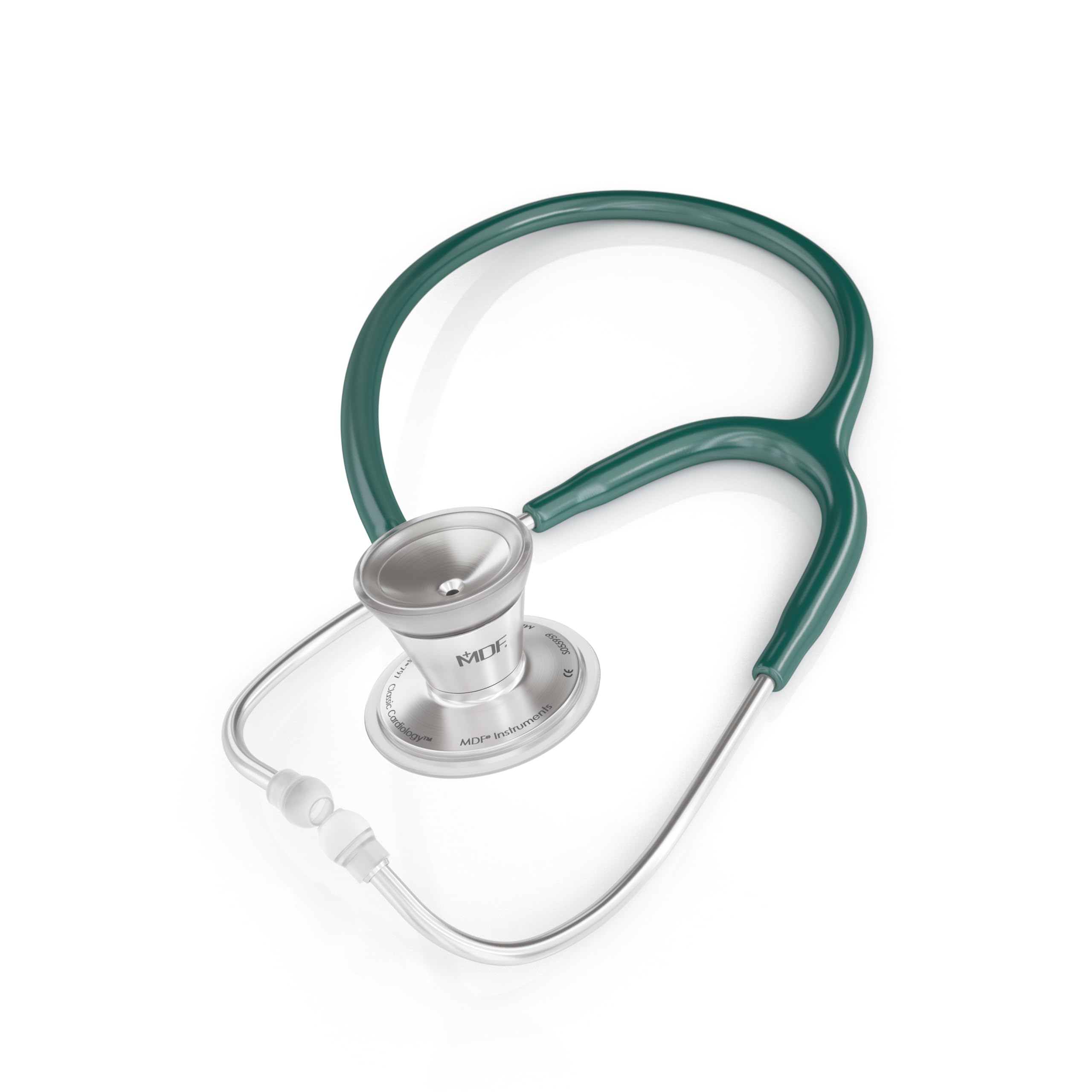 MDF® Classic Cardiology Estetoscopio de doble cabeza - con membrana y auricular de acero inoxidable - Verde Esmeralda (MDF797-21)
