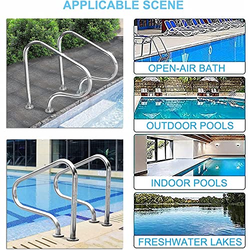 Barandal para piscina inground 31.5 x 31.5 pulgadas miniatura 5